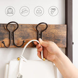 NNEDSZ ALINRU Coat Rack 3-in-1 Hall Tree Rustic Brown and Bronze