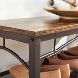 NNEDSZ ALINRU Coat Rack 3-in-1 Hall Tree Rustic Brown and Bronze