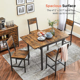 NNEDSZ Folding Dining Table Drop Leaf Extendable Brown