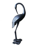 NNEDSZ 2 Piece Crane Couple Metal Statue Set