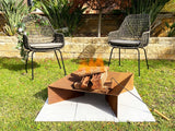 NNEDSZ Firepit with Ash Tray with 0.11" Mild Steel