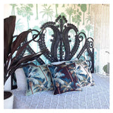 NNEDSZ Cushion Cover-With Piping-Palm Trees Black-60cm x 60cm