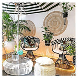 NNEDSZ Cushion Cover-With Piping-Palm Trees Black-60cm x 60cm