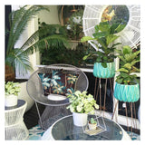 NNEDSZ Cushion Cover-With Piping-Palm Trees Black-60cm x 60cm