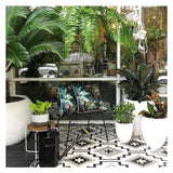 NNEDSZ Cushion Cover-With Piping-Palm Trees Black-60cm x 60cm