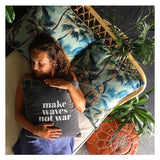 NNEDSZ Cushion Cover-With Piping-Palm Trees Lagoon-60cm x 60cm