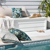 NNEDSZ Cushion Cover-With Piping-Palm Trees Lagoon-60cm x 60cm