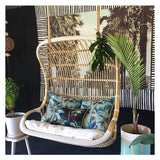 NNEDSZ Cushion Cover-With Piping-Palm Trees Lagoon-60cm x 60cm