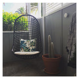 NNEDSZ Cushion Cover-With Piping-Palm Trees Natural-45cm x 45cm