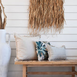 NNEDSZ Cushion Cover-With Piping-Palm Trees Natural-45cm x 45cm