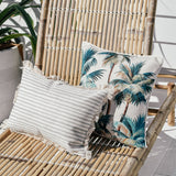 NNEDSZ Cushion Cover-With Piping-Palm Trees Natural-45cm x 45cm