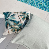 NNEDSZ Cushion Cover-With Piping-Palm Trees Natural-45cm x 45cm