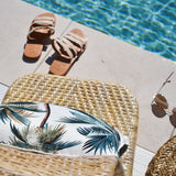 NNEDSZ Cushion Cover-With Piping-Palm Trees White-45cm x 45cm