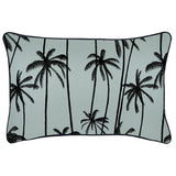 NNEDSZ Cushion Cover-With Piping-Tall Palms Seafoam-35cm x 50cm