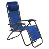 NNEDSZ Wallaroo Zero Gravity Reclining Deck Lounge Sun Beach Chair Outdoor Folding Camping - Grey