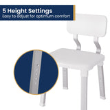 NNEDSZ Evekare Deluxe Bathroom Chair With Back Support