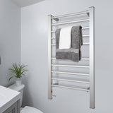 NNEDSZ Pronti Heated Towel Rack Electric Bathroom Towel Rails Warmer Ev-160- Silver