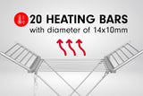 NNEDSZ Pronti Heated Towel Clothes Rack Dryer Warmer Rack Airer Heat Line Hanger Laundry