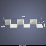 NNEDSZ Sarantino 5 Tier Corner Wall Shelf Display Shelves Dvd Book Storag Rack Floating Mounted - White