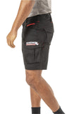 NNEDSZ Mens Work Shorts Flexible Durable Tough - Black  [ SIZE 32 ]