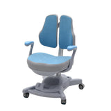NNEDSZ Height Adjustable Children Kids Ergonomic Study Desk Chair Set 120cm Blue AU
