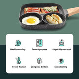 NNEDSZ 3 hole Frying Pot Pan Non-stick Egg Pancake Steak Hamburg Omelet Pan Tools AU