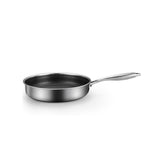 NNEDSZ 304 Stainless Steel Frying Pan Non-Stick Cooking Frypan Cookware 28cm Honeycomb Single Sided without lid