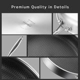 NNEDSZ Stainless Steel Frying Pan Non-Stick Cooking Frypan Cookware 30cm Honeycomb Single Sided