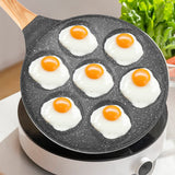 NNEDSZ 4 hole Frying Pot Pan Non-stick Egg Pancake Steak Hamburg Omelet Pan Tools AU