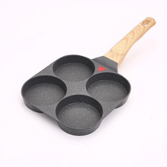 NNEDSZ 4 hole Frying Pot Pan Non-stick Egg Pancake Steak Hamburg Omelet Pan Tools AU