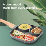 NNEDSZ 4 hole Frying Pot Pan Non-stick Egg Pancake Steak Hamburg Omelet Pan Tools AU