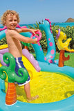NNEDSZ Dinoland Inflatable Play Centre Paddling Pool & Water Slide 57135NP