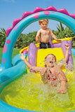 NNEDSZ Dinoland Inflatable Play Centre Paddling Pool & Water Slide 57135NP