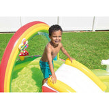NNEDSZ  Colorful Inflatable My Garden Water Filled Play Center with Slide 57154NP