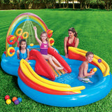 NNEDSZ Inflatable Kids Rainbow Ring Water Play Center Kids AU 57453NP