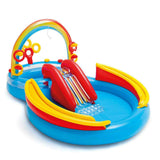 NNEDSZ Inflatable Kids Rainbow Ring Water Play Center Kids AU 57453NP