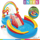 NNEDSZ Inflatable Kids Rainbow Ring Water Play Center Kids AU 57453NP