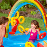 NNEDSZ Inflatable Kids Rainbow Ring Water Play Center Kids AU 57453NP