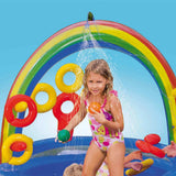 NNEDSZ Inflatable Kids Rainbow Ring Water Play Center Kids AU 57453NP