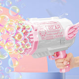 NNEDSZ Electric Bubble Gun Machine Soap Bubbles Kids Adults Summer Outdoor Playtime Toy Green