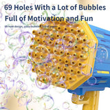 NNEDSZ Electric Bubble Gun Machine Soap Bubbles Kids Adults Summer Outdoor Playtime Toy