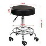 NNEDSZ Salon Chair Bar Swivel Stool Office Roller Wheels Portable Height Adjust Leather BS8401