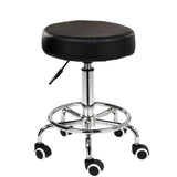 NNEDSZ Salon Chair Bar Swivel Stool Office Roller Wheels Portable Height Adjust Leather BS8401(x2)