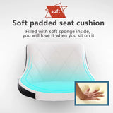 NNEDSZ Bar Stools Kitchen Bar Stool Leather Barstools Swivel Gas Lift Counter Chairs x2 BS8403 White