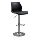 NNEDSZ Bar Stools Kitchen Bar Stool Leather Barstools Swivel Gas Lift Counter Chairs x2 BS8404 Black