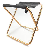NNEDSZ Aluminum Camping Stool Portable Folding Sports Travel Camp Fishing Chair Outdoor Small