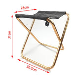 NNEDSZ Aluminum Camping Stool Portable Folding Sports Travel Camp Fishing Chair Outdoor Small