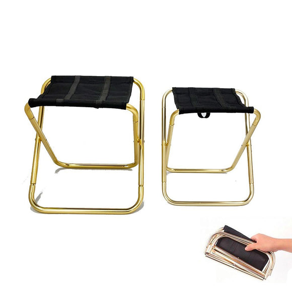 NNEDSZ Aluminum Camping Stool Portable Folding Sports Travel Camp Fishing Chair Outdoor Small