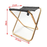 NNEDSZ Aluminum Camping Stool Portable Folding Sports Travel Camp Fishing Chair Outdoor Small