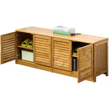 NNEDSZ Bamboo Bench Seat Shoe Rack Shoe Bench Storage Bench 99cm